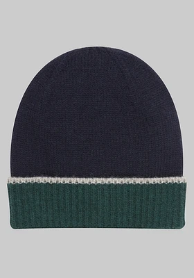 Men's Two Toned Beanie, Green, One Size