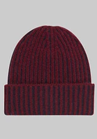 Men's Plated Beanie, Burgundy, One Size