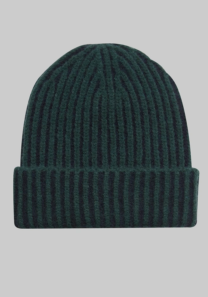 Men's Plated Beanie, Green, One Size