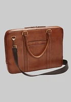 Men's Jos. A. Bank Slim Leather Briefcase at Jos. A. Bank, Tan, Size One