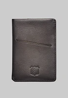 Men's Jos. A. Bank Bi-Fold Leather Card Case With Pull Tab at Jos. A. Bank, Black, Size One