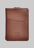 Men's Jos. A. Bank Bi-Fold Leather Card Case With Pull Tab at Jos. A. Bank, Tan, Size One