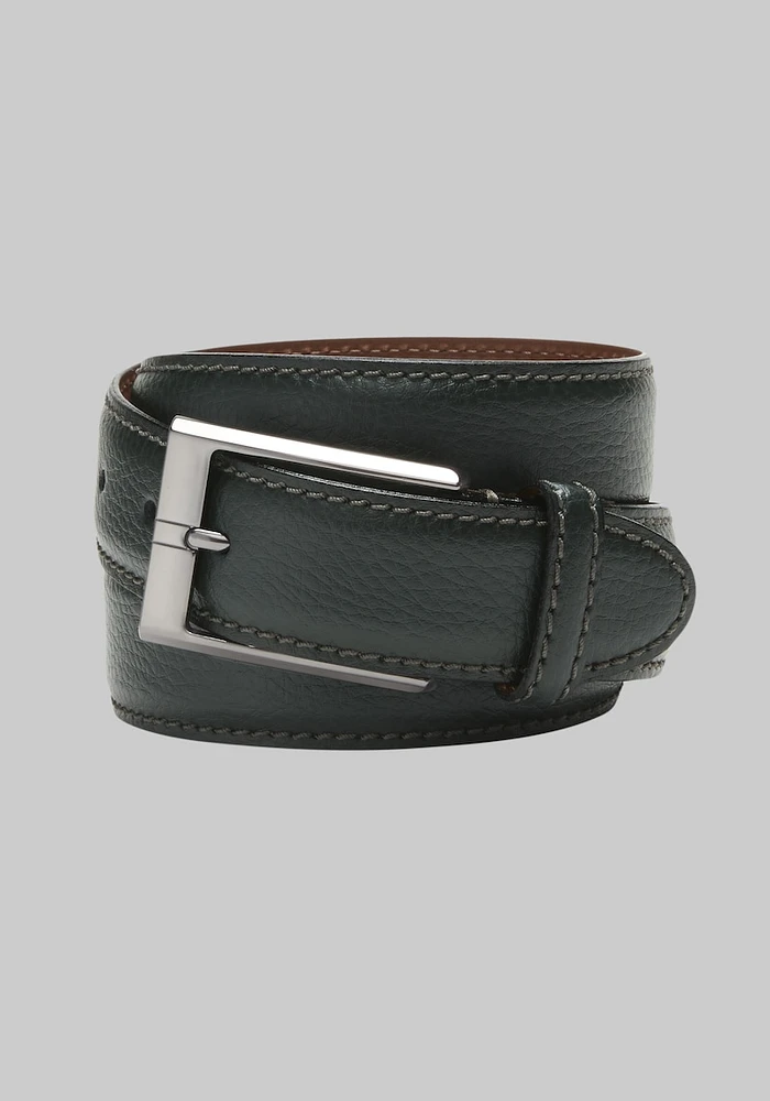 Men's Jos. A. Bank Textured Feather Edge Stitched Belt at Bank,