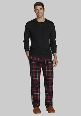 Men's Jos. A. Bank Long Sleeve Crew & Plaid Pant Pajama Set at Bank,