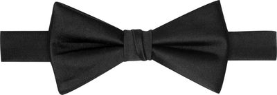 JoS. A. Bank Men's Black Silk Pre-Tied Bow Tie, Black, One Size