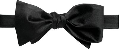 Men's Self-Tie Bow Tie, Black, One Size