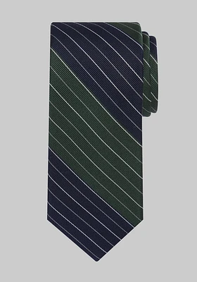 Men's Stripe On Stripe Tie, Green, One Size