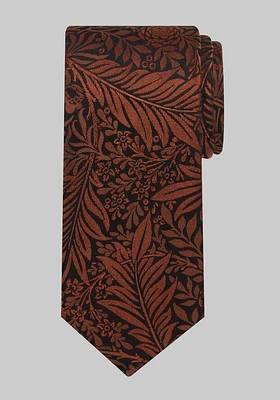 Men's Tropical Floral Tie, Orange, One Size