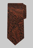 Men's Tropical Floral Tie, Orange, One Size