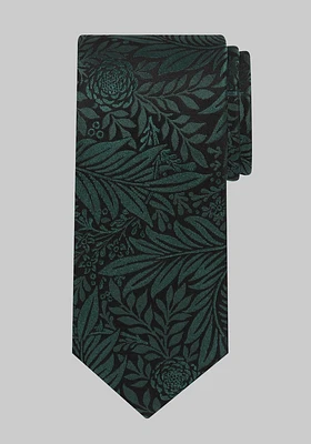 Men's Tropical Floral Tie, Green, One Size