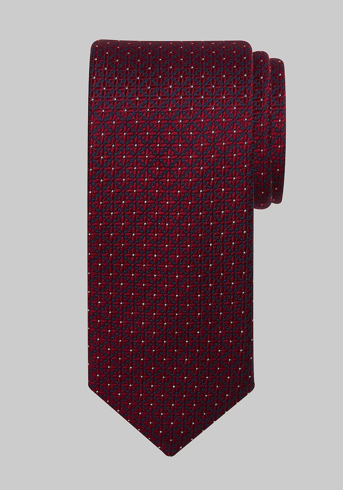 JoS. A. Bank Men's Quadrant Tie, Red, One Size