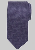 Men's Traveler Collection Chevron Stripe Tie, Purple, One Size