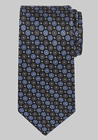 Men's Traveler Collection Floral Stripe Tie, Charcoal, One Size