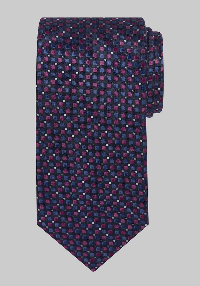 Men's Traveler Collection Microchip Tie, Fuschia, One Size