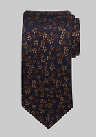 JoS. A. Bank Men's Traveler Collection Modern Floral Tie, Brown, One Size