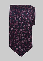 Men's Traveler Collection Modern Floral Tie, Berry, One Size