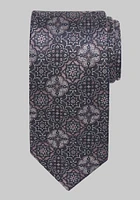 Men's Reserve Collection Interlocked Medallion Tie, Charcoal, One Size