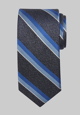 JoS. A. Bank Men's Reserve Collection Multimedia Stripe Tie, Charcoal, One Size