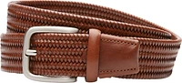 JoS. A. Bank Men's Braided Leather Belt, Cognac, SIZE 34