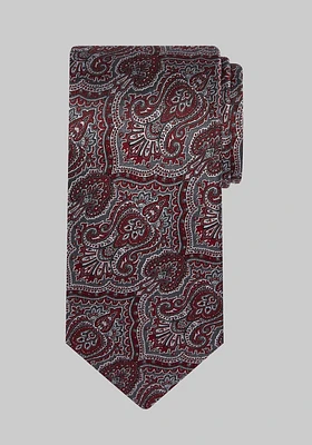 Men's Reserve Collection Textured Persian Paisley Tie, Red, One Size