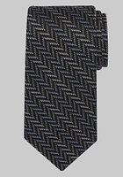 Men's Reserve Collection Chevron Knit Stripe Tie, Charcoal, One Size