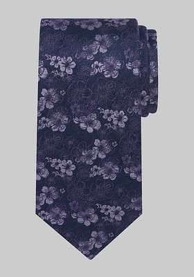 Men's Reserve Collection Filetto Floral Tie, Purple, One Size