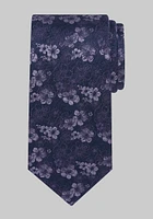 Men's Reserve Collection Filetto Floral Tie, Purple, One Size