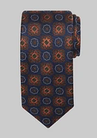 Men's Traveler Collection Halo Medallion Tie, Orange, One Size