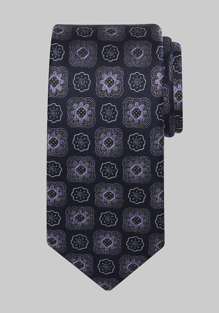 Men's Traveler Collection Halo Medallion Tie, Purple, One Size