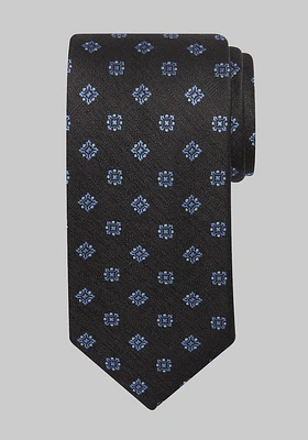 Men's Traveler Collection Floral Medallion Tie, Charcoal, One Size