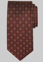 Men's Traveler Collection Dot Grid Tie, Rust, One Size