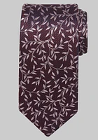 Men's Reserve Collection Vine Floral Tie, Burgundy, One Size