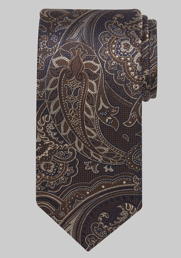 Men's Reserve Collection Paisley Tie, Brown