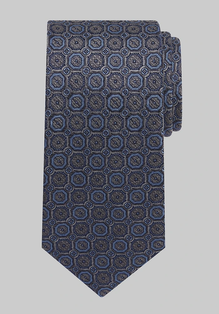 Men's Reserve Collection Medallion Tie, Charcoal, One Size