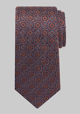 Men's Reserve Collection Medallion Tie, Rust, One Size