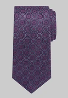 Men's Reserve Collection Medallion Tie, Fuchsia, One Size