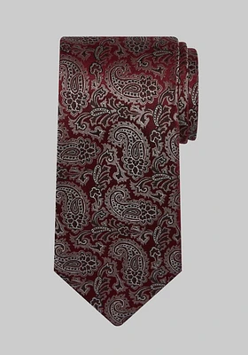 Men's Reserve Collection Tossed Paisley Tie, Burgundy, One Size