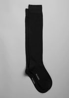 Men's Solid Socks, 1-Pair, Black, Over The Calf