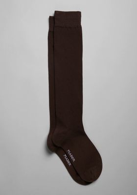 JoS. A. Bank Men's Solid Socks, 1-Pair, Brown, Over The Calf