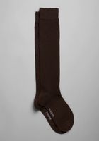 Men's Solid Socks, 1-Pair, Brown, Over The Calf