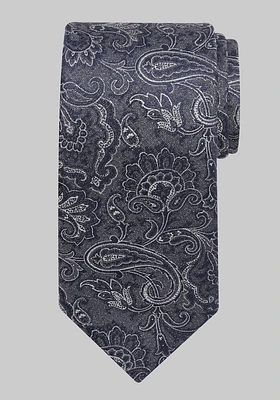 Men's Traveler Collection Pacific Paisley Tie, Charcoal, One Size