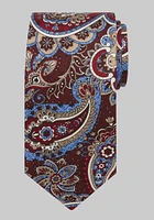 Men's Jos. A Bank Floral Paisley Tie, Burgundy, One Size