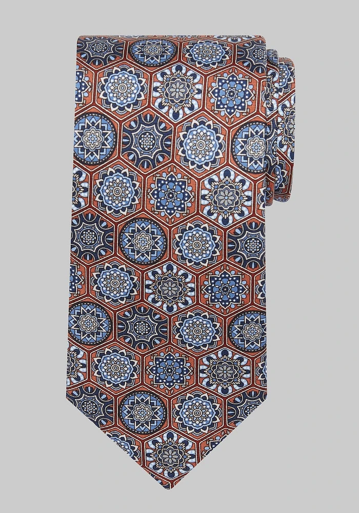 Men's Jos. A Bank Connecting Medallions Tie, Rust, One Size