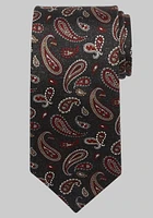 Men's Tossed Paisley Tie, Black, One Size