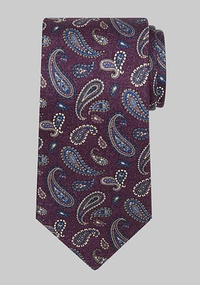 Men's Tossed Paisley Tie, Purple, One Size