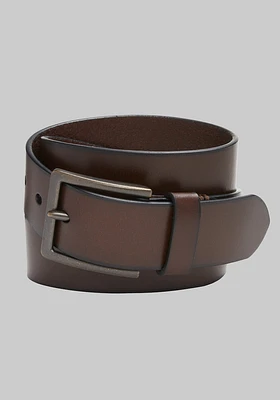 Men's Johnston & Murphy Antique Buckle Leather Belt at Jos. A. Bank, Dark Brown,