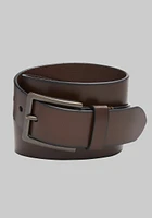 Men's Johnston & Murphy Antique Buckle Leather Belt at Jos. A. Bank, Dark Brown,