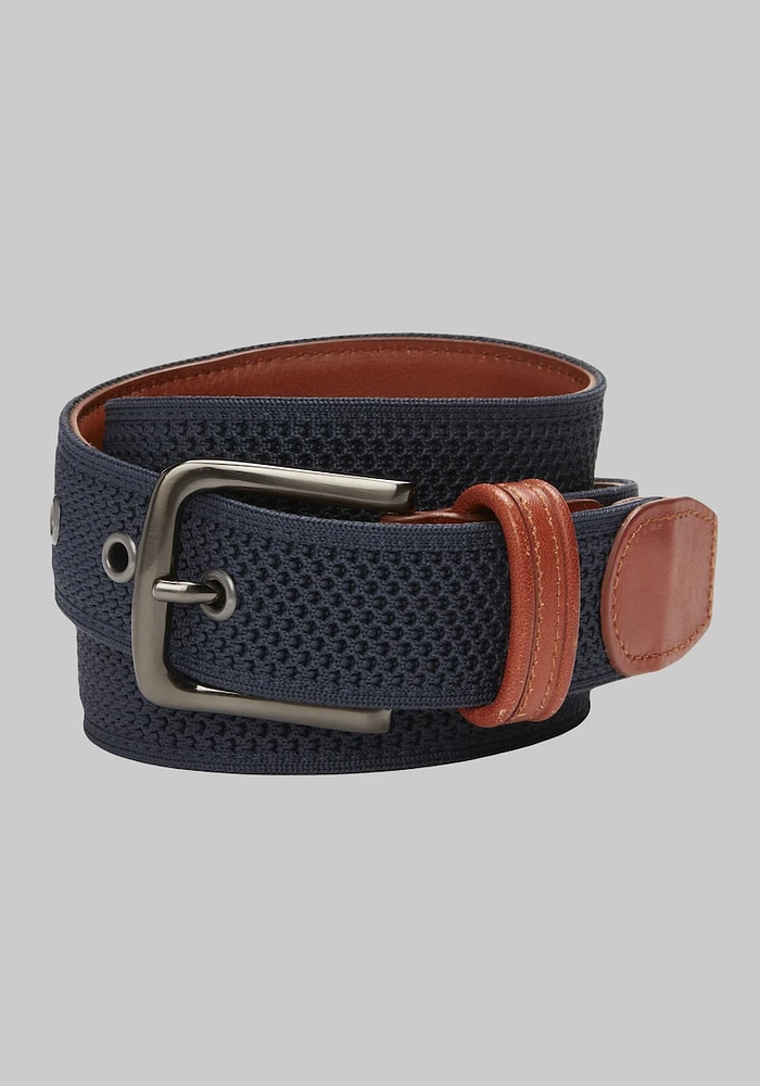 Men's Johnston & Murphy Amherst Knit Belt at Jos. A. Bank, Blue/Navy,