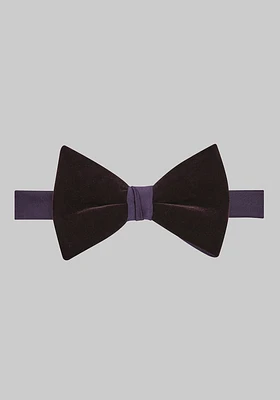 Men's Two-Tone Pre-Tied Bow Tie, Plum