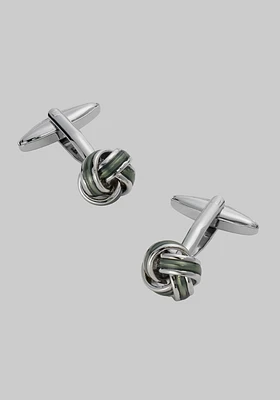 Men's Knot Cufflinks, Sage, One Size